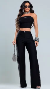 Conjunto Feminino Elegance Wide Leg