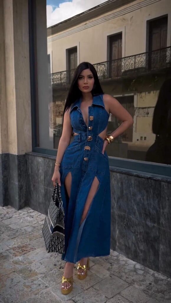 Vestido Jeans Apaixonante