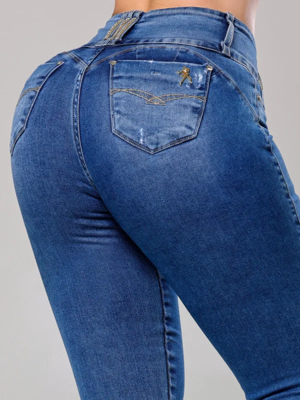 Calca Jeans Cigarrete Star com Brilho