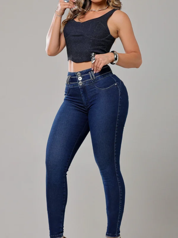 Calca Jeans Cigarrete Belle com Brilho