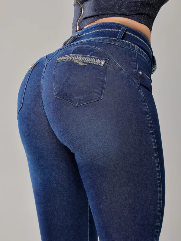 Calca Jeans Cigarrete Belle com Brilho