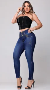 Calca Jeans Cigarrete Power com Brilho
