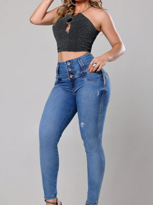 Calca Jeans Cigarrete Grace com Brilho