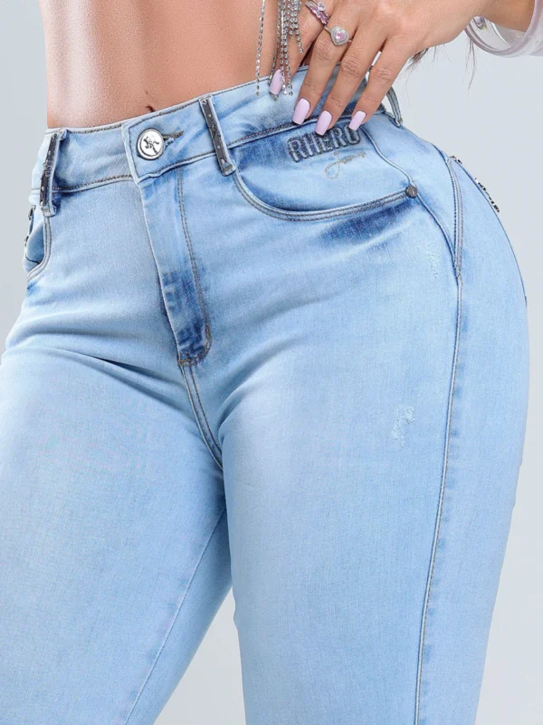 Calca Jeans Cigarrete Divine Compressora