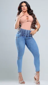 Calca Jeans Cigarrete Belle com Brilho