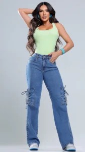 Calca Jeans Wide Leg Glam Premium