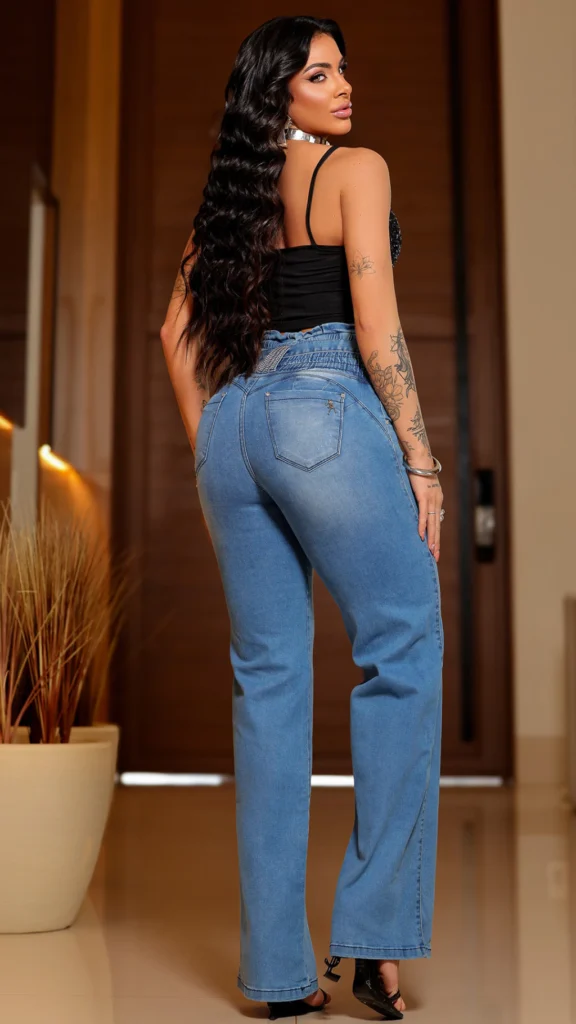 Calça Jeans Wide Leg Royal