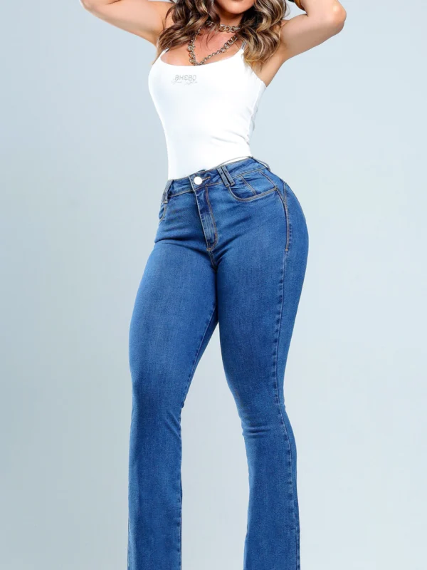 Calca Jeans Flare Bloom