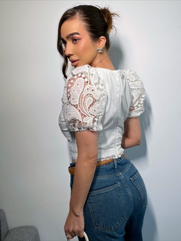 Blusa Cropped Corselet Laise