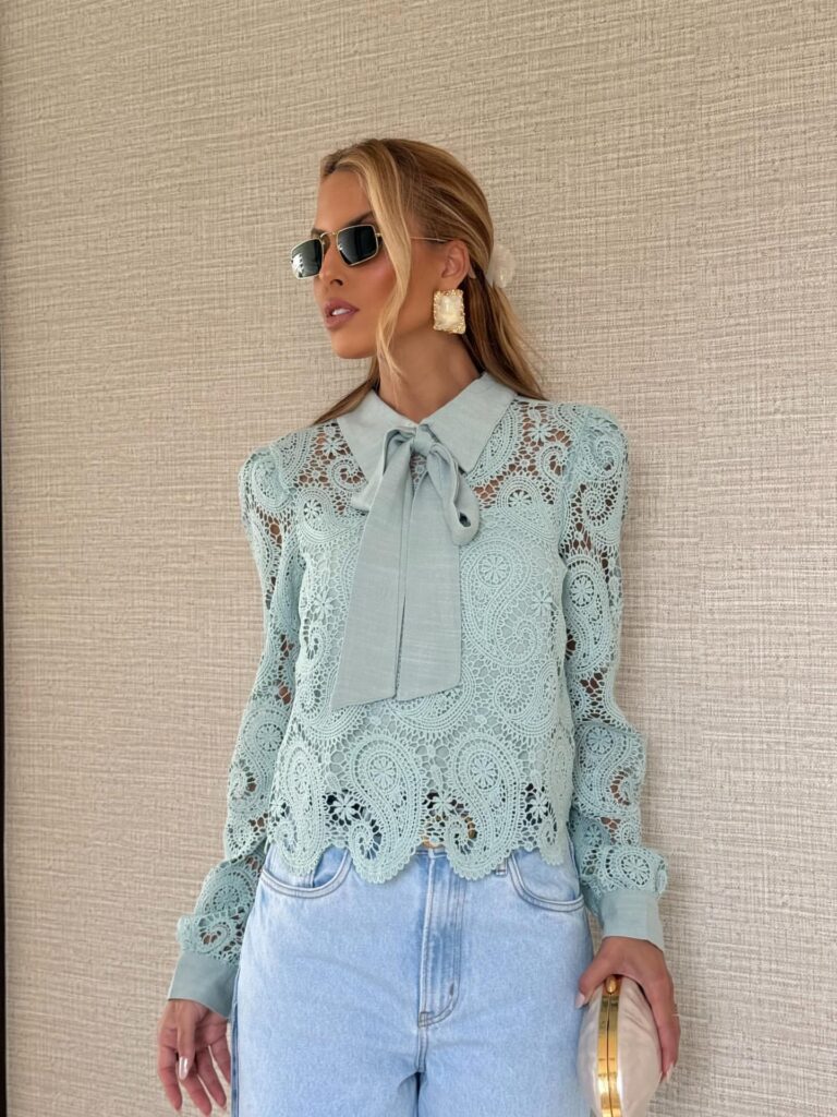 Blusa Laise Laco Verde Agua