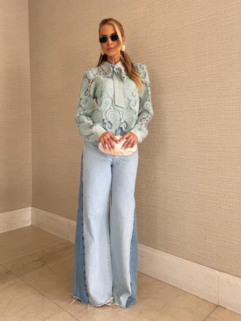 Blusa Laise Laco Verde Agua