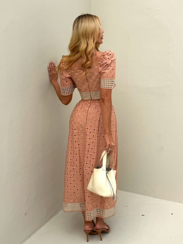 Conjunto Cropped e Saia Laise Rose