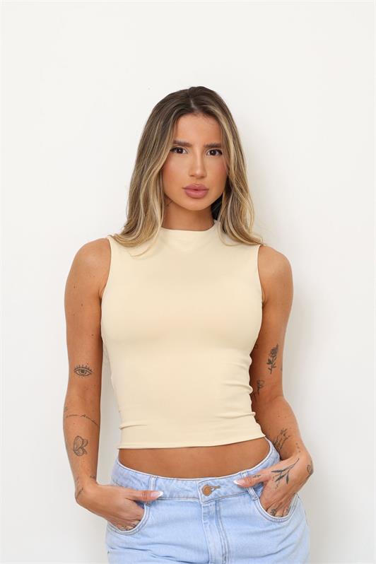 Blusa Regata Gola Alta Karla