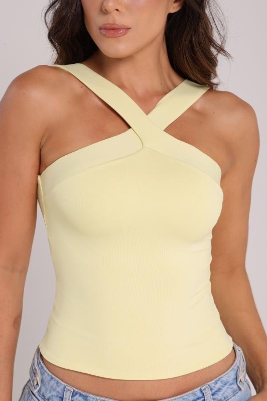 Blusa Regata Alça Cruzada Lari