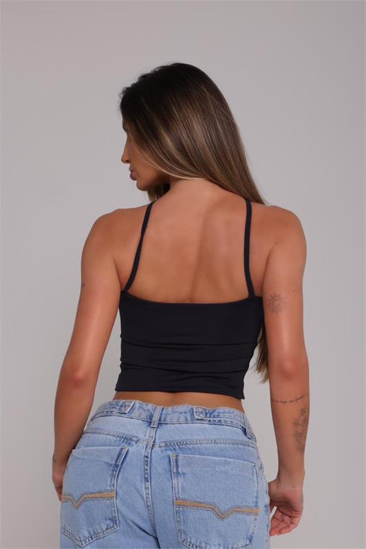 Blusa Regata Frente Única Cruzada Stefane