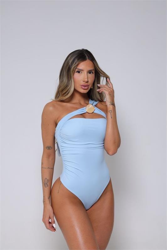 Body Um Ombro Só com Argola Anelise
