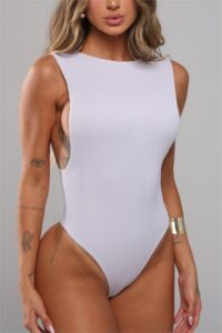 Body Regata Canelado Cavado Gabi