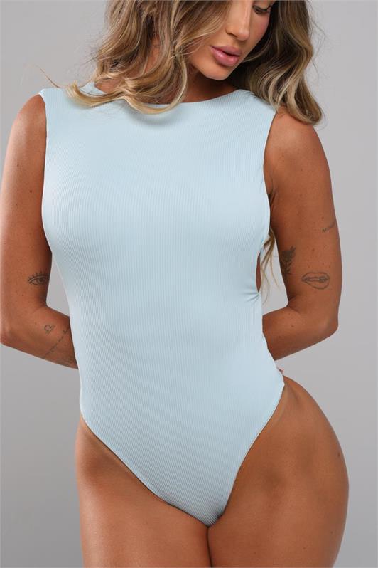 Body Regata Canelado Cavado Gabi