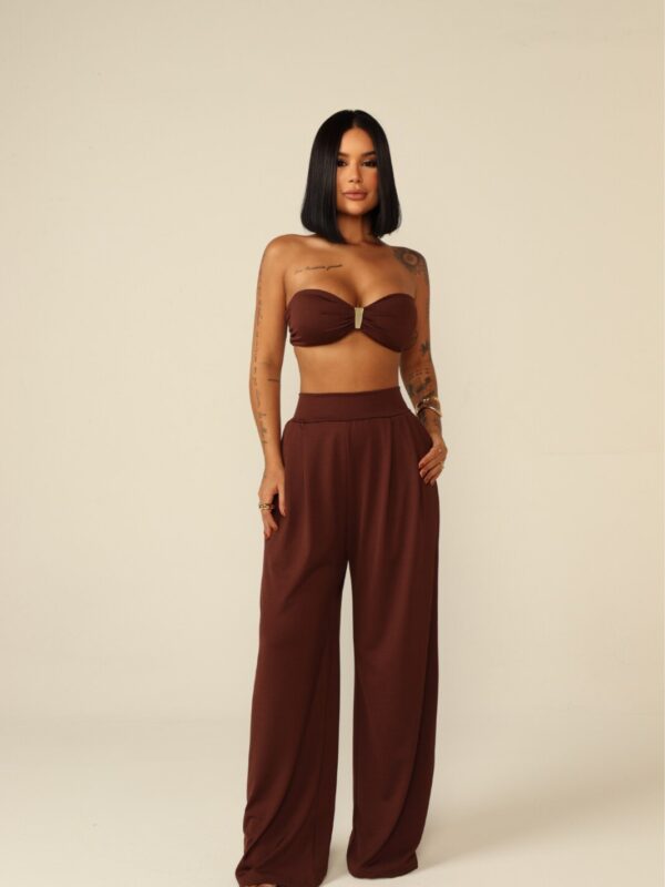 Conjunto Pantalona Efeito Silicone Juju