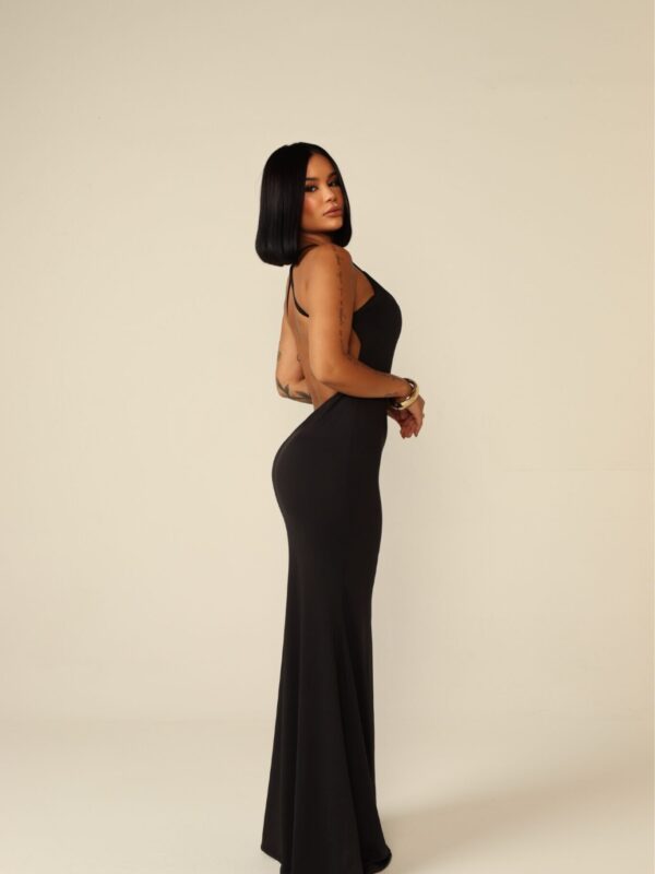 Vestido Longo de Alcinha Camila Preto