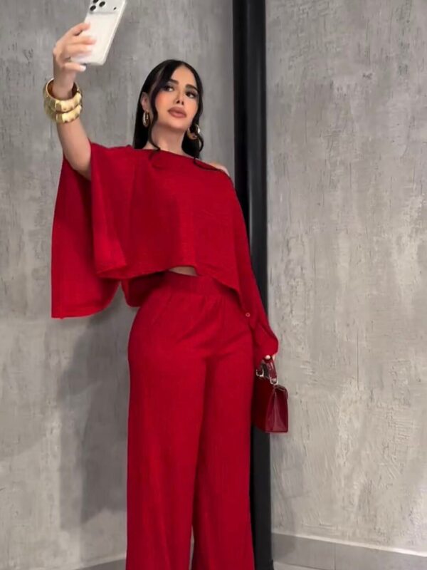 Conjunto Feminino Pantalona com Blusa Elegante