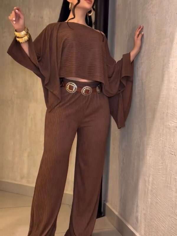 Conjunto Feminino Pantalona com Blusa Elegante