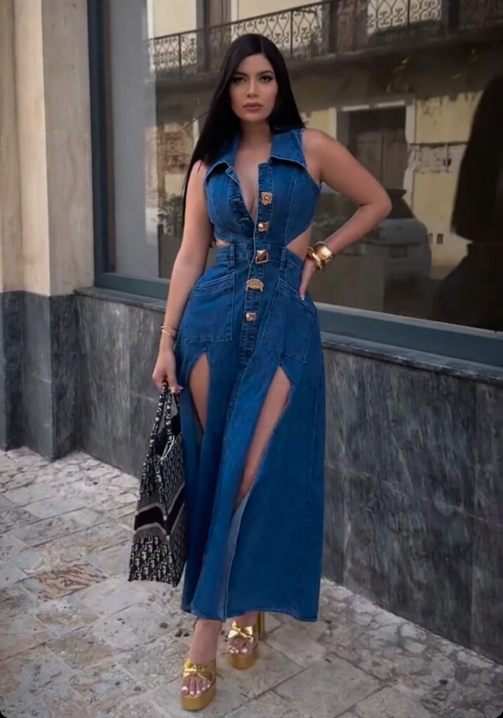 Vestido Jeans Apaixonante