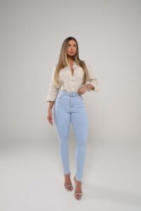 Calca Skinny Jeans Modeladora Plus