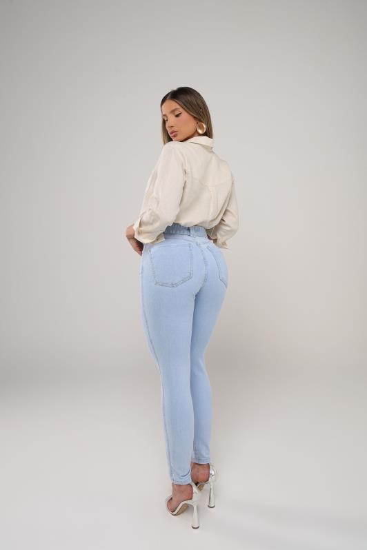 Calca Skinny Jeans Modeladora Plus