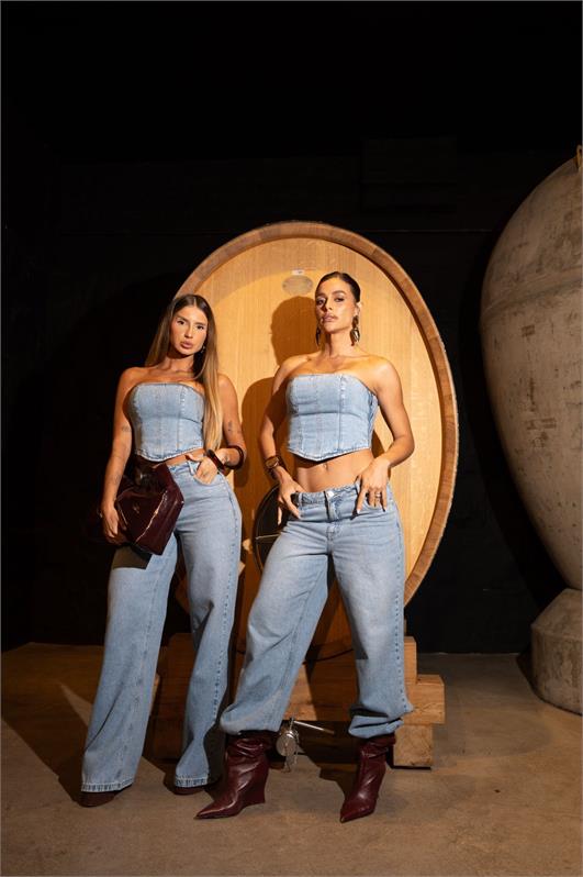 Calca Wide Leg Jeans Premium